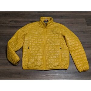 Tommy Hilfiger Men's Quilted Puffer Jacket Yellow Full Zip Size Medium